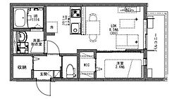 KEIAI RESIDENCE 大和田 3階1LDKの間取り