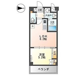 RIKIRESIDENCE 1LDKの間取図画像