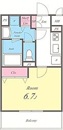 間取図画像 1K