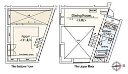 カスタリア恵比寿 1階1DKの間取り