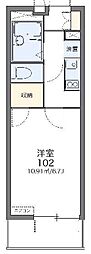 FIORI高松 1Kの間取図画像