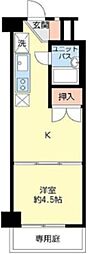 カーサ錦糸町 1DKの間取図画像