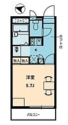 ラウンジ石神井台 1Kの間取図画像