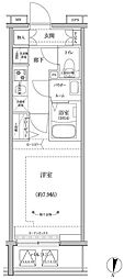 RELUXIA立石 1Kの間取図画像