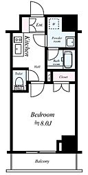 Verona板橋本町LUSSO 2階1Kの間取り