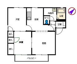 アークプラザ仲原 A0201 ｜ 福岡県糟屋郡粕屋町仲原１丁目6-15（賃貸アパート2LDK・2階・54.34㎡） その2