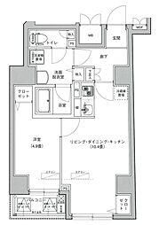 アイル秋葉原NORTH弐番館 1LDKの間取図画像