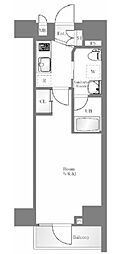 ステージグランデ茅場町 1Kの間取図画像