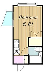 オーシャンハイム向ヶ丘 ワンルームの間取図画像