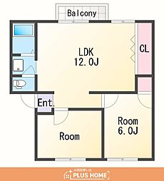 ハイツローズアベニュー 2LDKの間取図画像