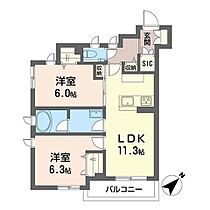 アリコルージュ 00205 ｜ 神奈川県横浜市南区中村町３丁目203（賃貸マンション2LDK・2階・56.39㎡） その2