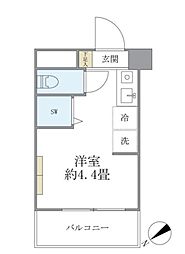 ロイヤルメゾン荻窪 ワンルームの間取図画像