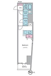 COMFORIA要町 ワンルームの間取図画像