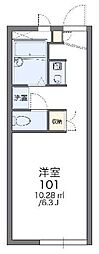 レオパレスレジデンス山崎 1Kの間取図画像