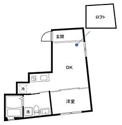 fortuna 1DKの間取図画像