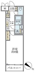 ビューテラス茗荷谷 1Kの間取図画像