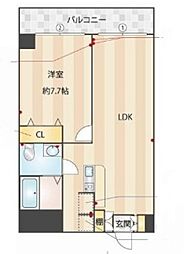 山王ハマセイホウ 1LDKの間取図画像
