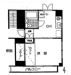 ベルハイムミチ 2DKの間取図画像