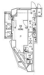 ガリシア王子神谷 8階1Kの間取り