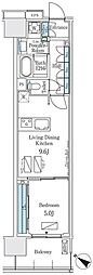 ロイヤルパークス有明 1LDKの間取図画像