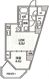 四谷坂町レジデンス 1LDKの間取図画像