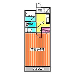 ワンズワン 1Kの間取図画像
