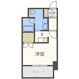 アイセレブ高砂ベネフィス 1Kの間取図画像