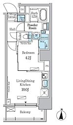 パークアクシス錦糸公園 1LDKの間取図画像