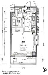 パレステュディオ西巣鴨 1Kの間取図画像