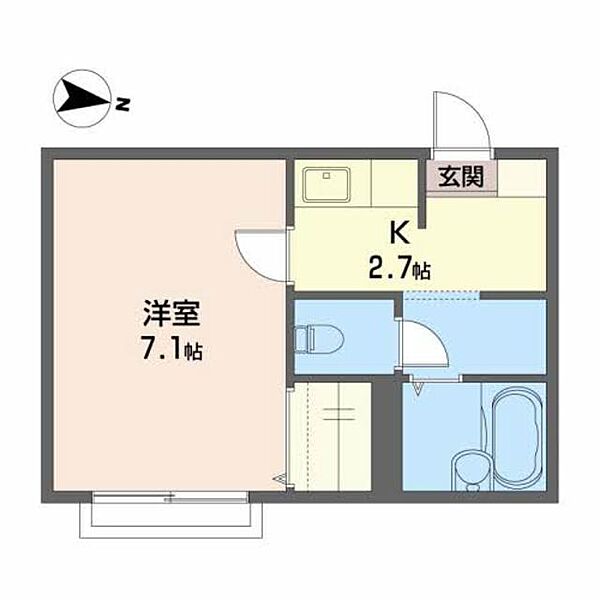 シャーメゾン青葉 203｜宮城県仙台市青葉区青葉町(賃貸アパート1K・2階・24.00㎡)の写真 その2