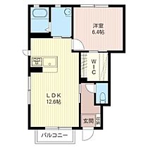 グリーングラスＥａｓｔ 00102 ｜ 栃木県宇都宮市簗瀬１丁目29-15（賃貸アパート1LDK・1階・46.68㎡） その2