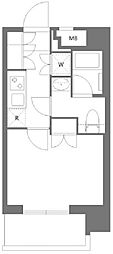 プレミアムキューブ大森DEUX 1Kの間取図画像