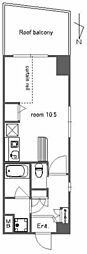 サンマリー鶴瀬 1Kの間取図画像