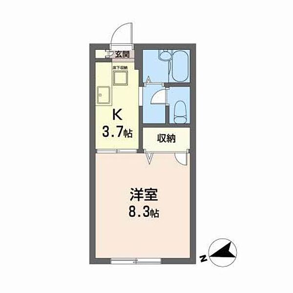 グランパルク 103｜宮城県仙台市太白区八本松１丁目(賃貸アパート1K・1階・26.30㎡)の写真 その2