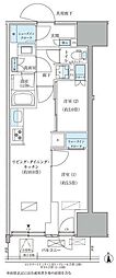 パークアクシス品川天王洲アイル 12階2DKの間取り