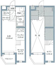 リアンレガーロ井尻ステーションWEST館 1SKの間取図画像