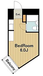 ライオンズマンション橋本第2 ワンルームの間取図画像