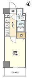 アルファコート西川口26 1Kの間取図画像