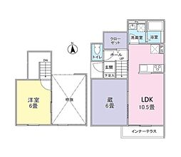 桜が丘4丁目賃貸 1LDKの間取図画像