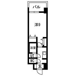 GLUCKMAISONS-SAKAIXVI 1Kの間取図画像