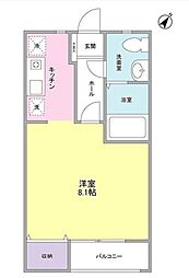 JR京浜東北・根岸線 大井町駅 徒歩12分の賃貸アパート 1階ワンルームの間取り