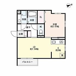 ベラフォレスタ 1LDKの間取図画像