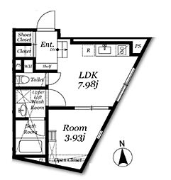 AlettaNogata 1LDKの間取図画像