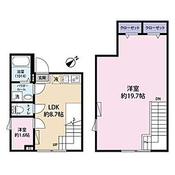 Cion　Ohanajaya 5階1LDKの間取り