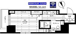 グランドコンシェルジュ六本木 1Kの間取図画像