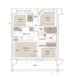 Brillia 宮前平 Hillside 4階3LDKの間取り