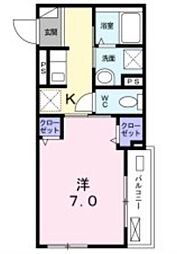 間取図画像 1K