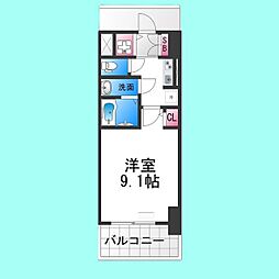 S-RESIDENCE堺blaze 1Kの間取図画像