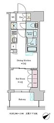 Brilliaist大井町 1DKの間取図画像