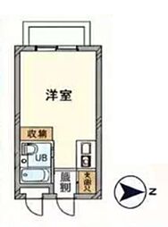 ラヴニール1 ワンルームの間取図画像